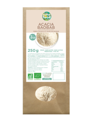 Acacia Baobab Biologique pure poudre*