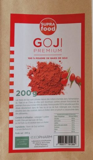 Goji 100% Pure poudre de baies 200g