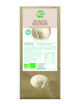 Acacia Baobab Biologique pure poudre*