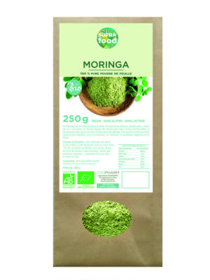 Moringa Biologique 100% Pure poudre de feuilles* 250g