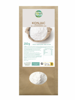Konjac en poudre riche à 95% en glucomannane 200g
